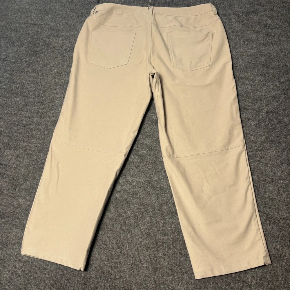 Lululemon Commission Pants Mens 36 Trench Classic Warpstreme Chino Golf Khaki